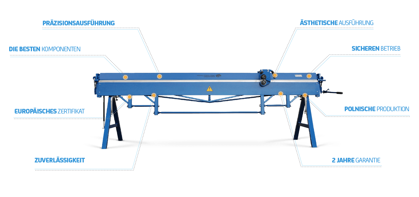 Metal plate folding and bending machines offered by Prod-Masz
